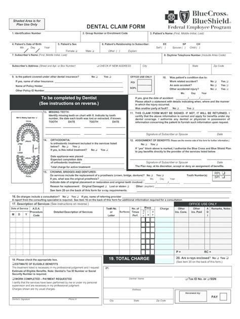 fepblue claim form